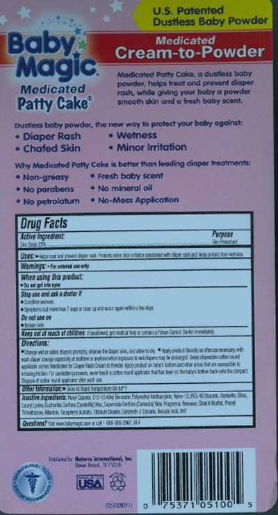 Image of Carton - Baby Magic Medicated Patty Cake